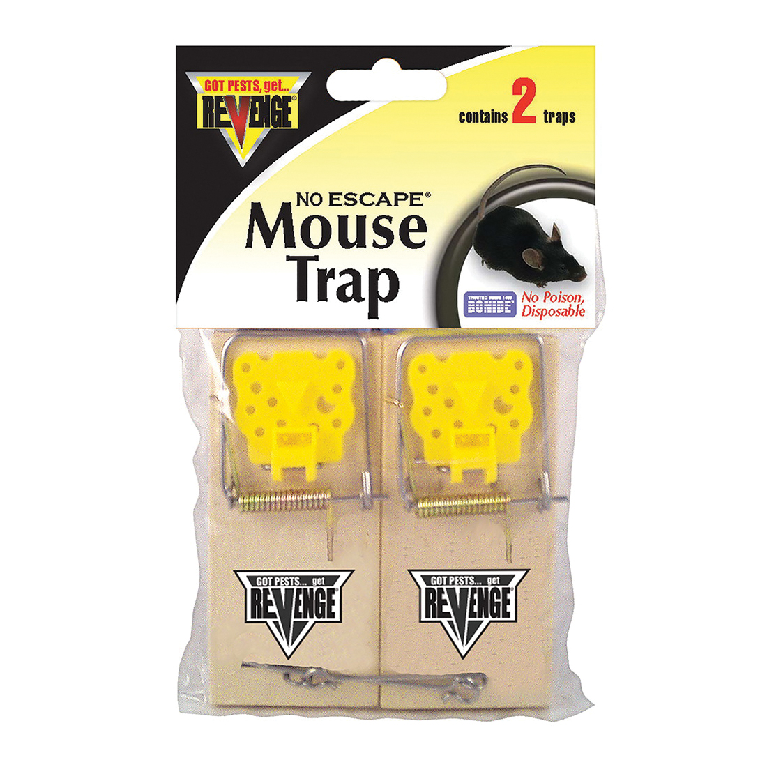 Bonide 47062 Snap Trap, Wood, Sure Grip Staples Locking, For: Mouse
