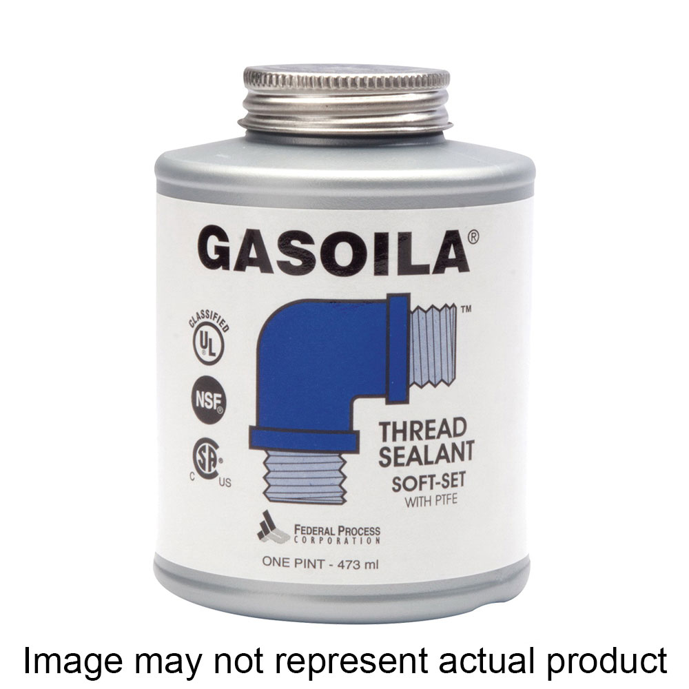 SS04 Soft-Set Thread Sealant with PTFE, 0.25 pt, Liquid, Blue/Green