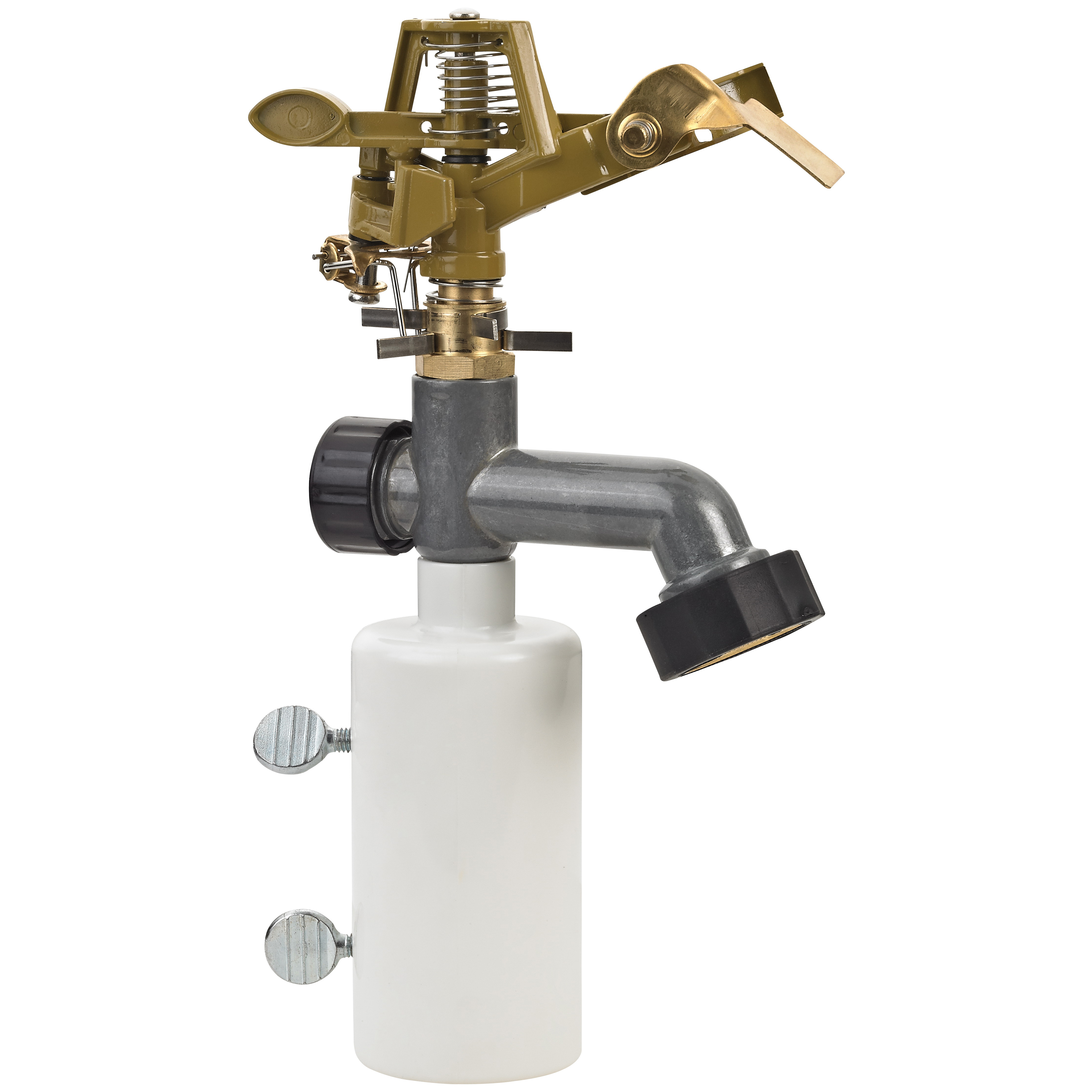 GM291 Lawn Sprinkler, Female, Round, Zinc/Plastic