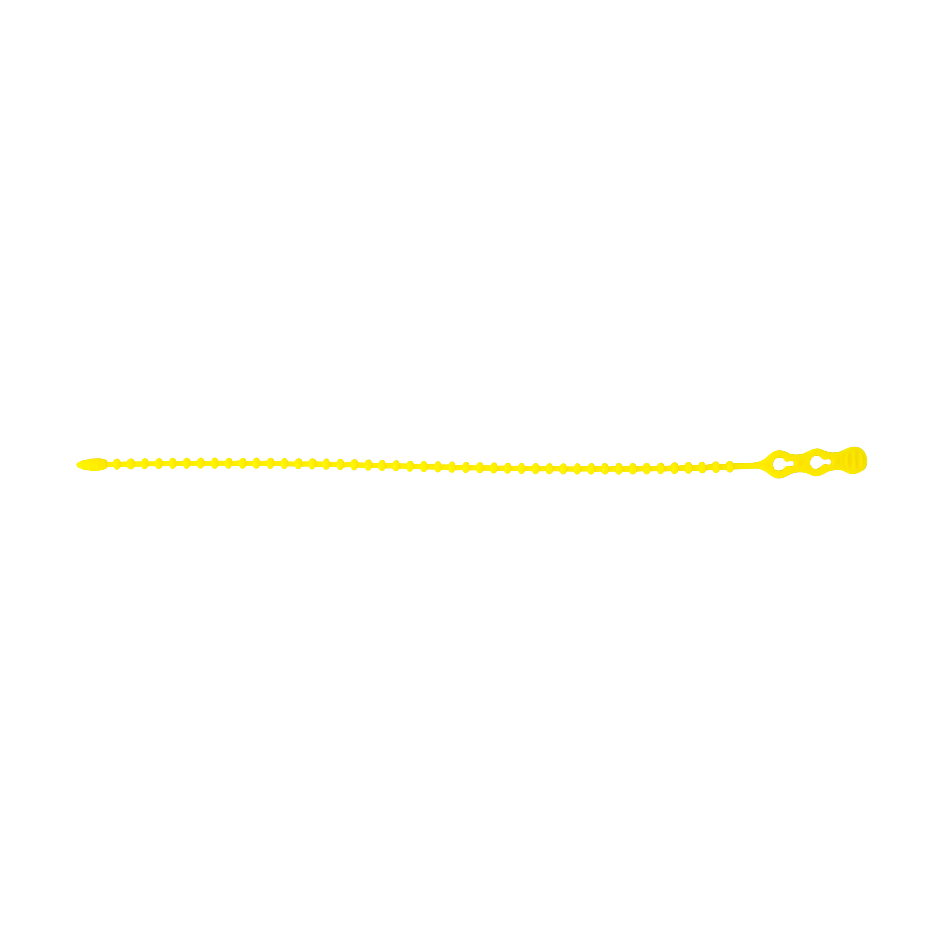 GB 45-12BEADYW 12 in. Cable Tie, Resin, Safety Yellow, 15 pk