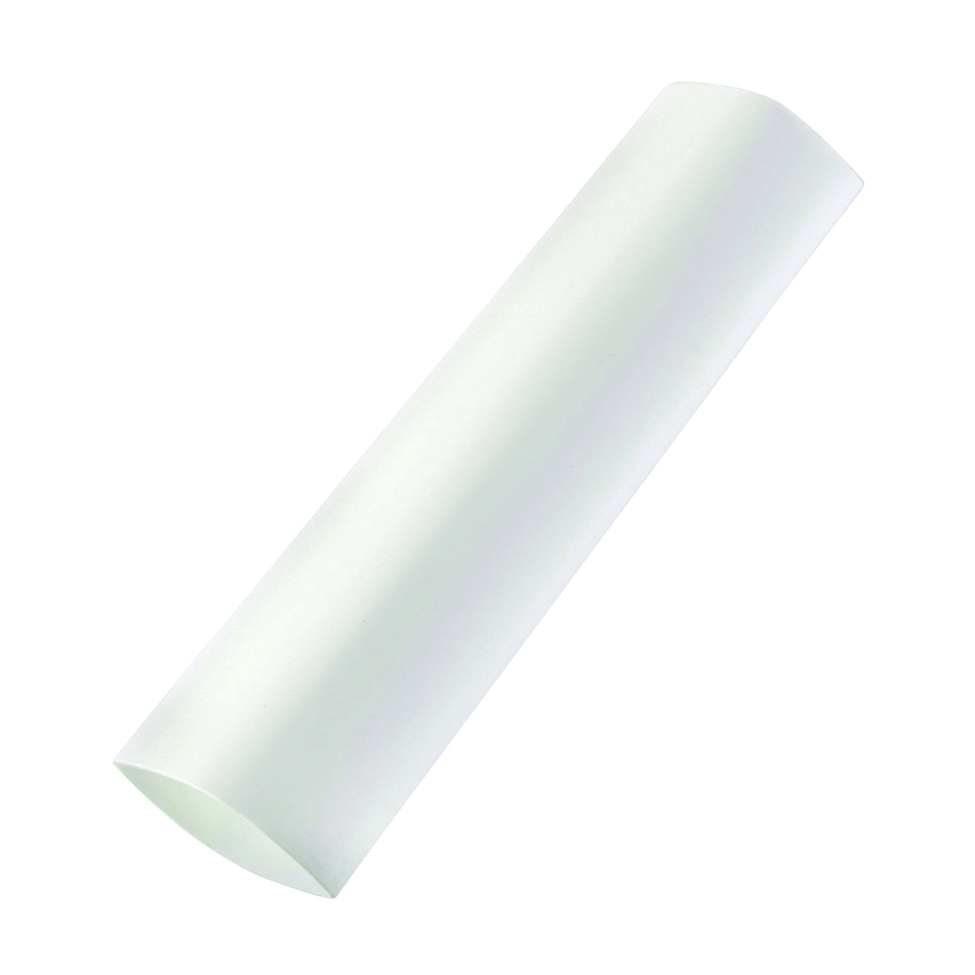 HST-500W Heat-Shrink Tubing, 1/2 in Expanded, 1/4 in Recovered Dia, 3 in L, Polyolefin, White