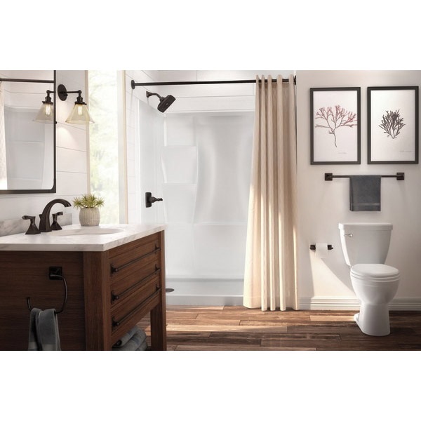 DELTA 40094L Shower Base, 59.88 in L, 30-3/4 in W, 3-1/2 in H, Acrylic, White, Stud Installation - 3