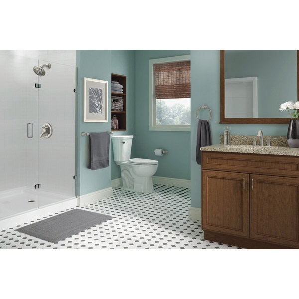 DELTA 40094R Shower Base, 59.88 in L, 30-3/4 in W, 3-1/2 in H, Acrylic, White, Stud Installation - 2