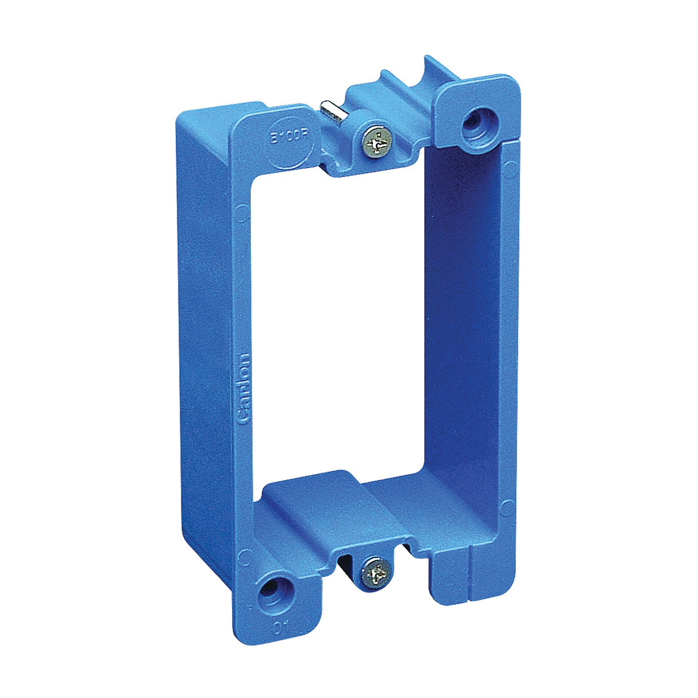 B1MGEXT-2 Box Extender, 3-1/4 in L, 2-1/4 in W, 1 -Gang, PVC (Plastic), Blue