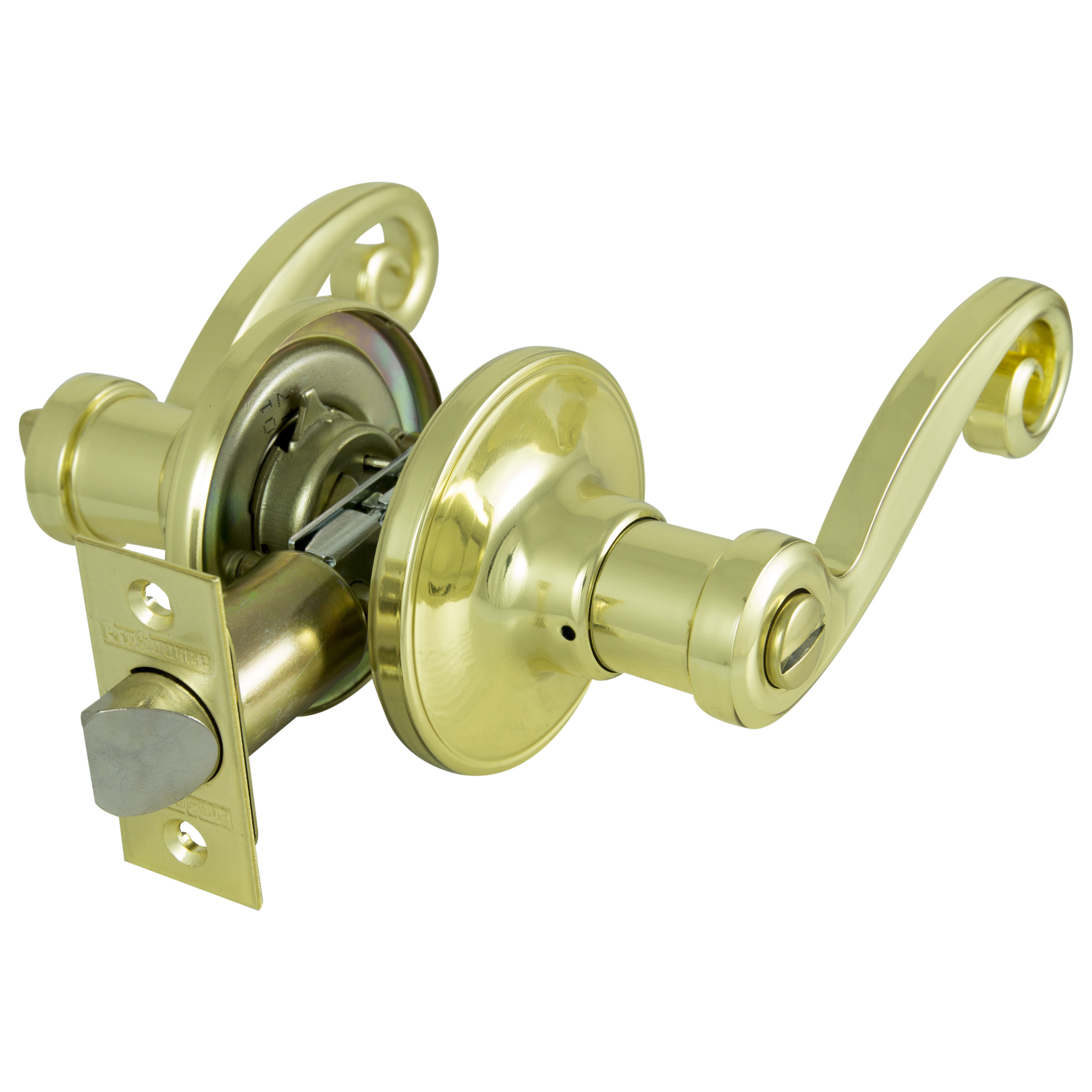 L6701V-PS Privacy Lever, Polished Brass, Reversible Hand, 3 Grade