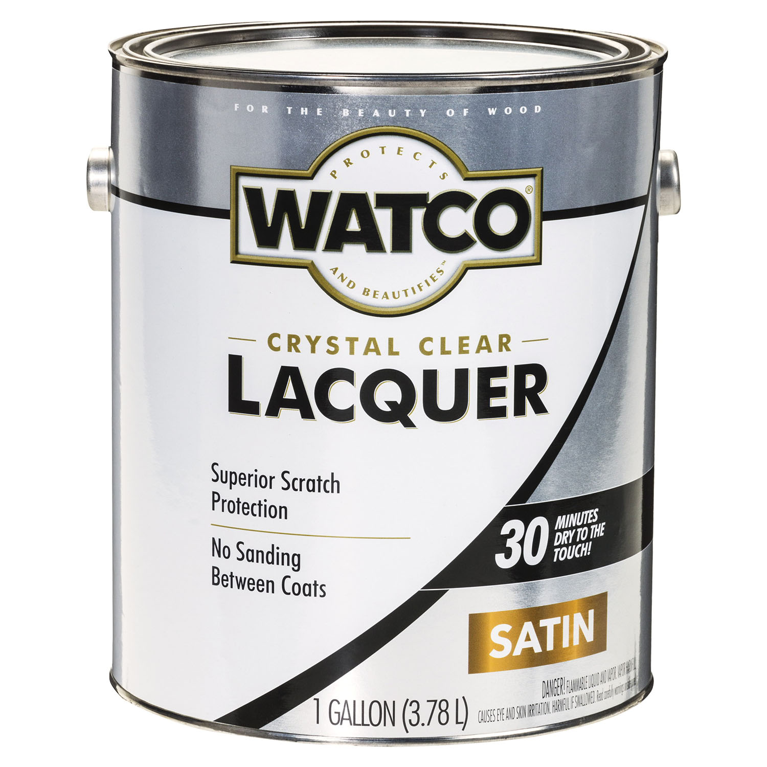 WATCO 63231 Lacquer, Liquid, Clear, 1 gal, Can