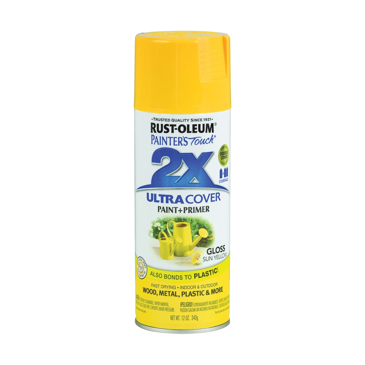 249092 Spray Paint, Gloss, Sun Yellow, 12 oz, Can