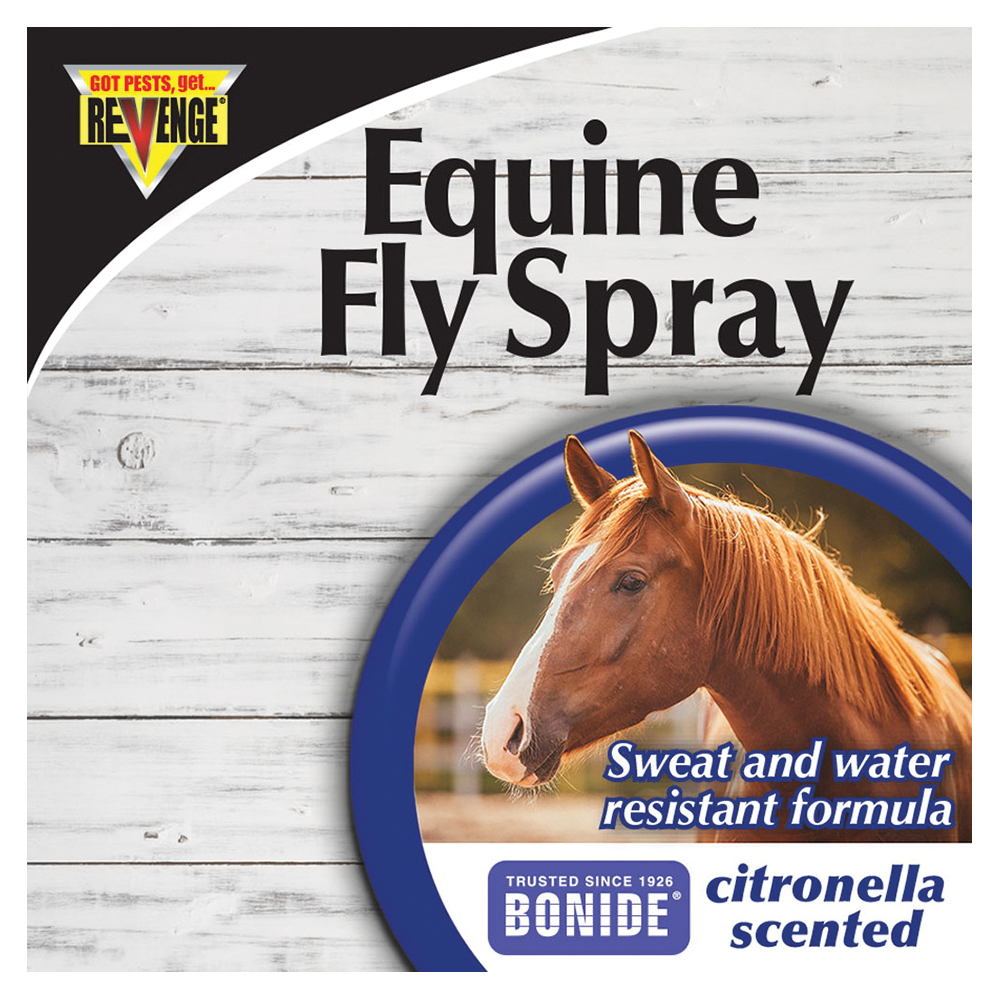 Bonide 46181 Equine Fly Spray, Liquid, Light Yellow, Characteristic, 1 gal Can