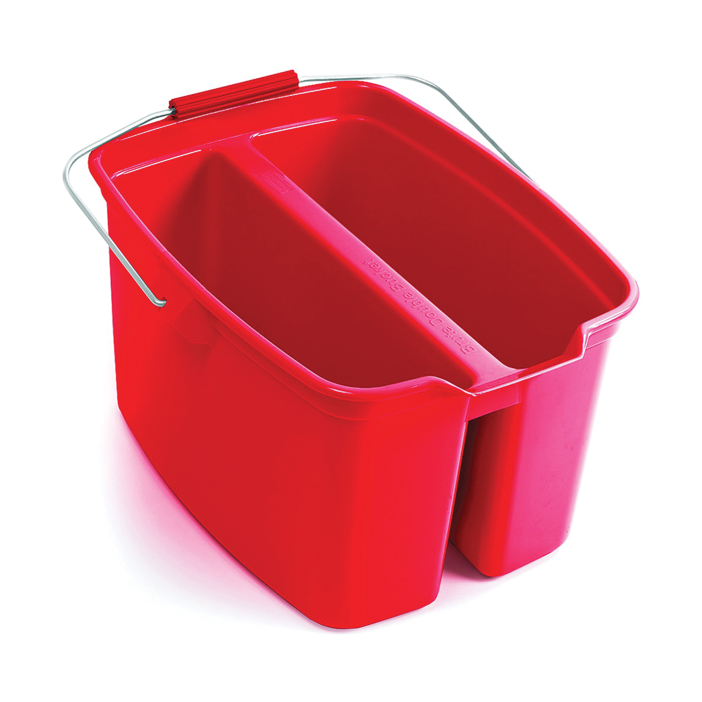 1887094 Double Pail, 19 qt, Plastic Wringer, Red