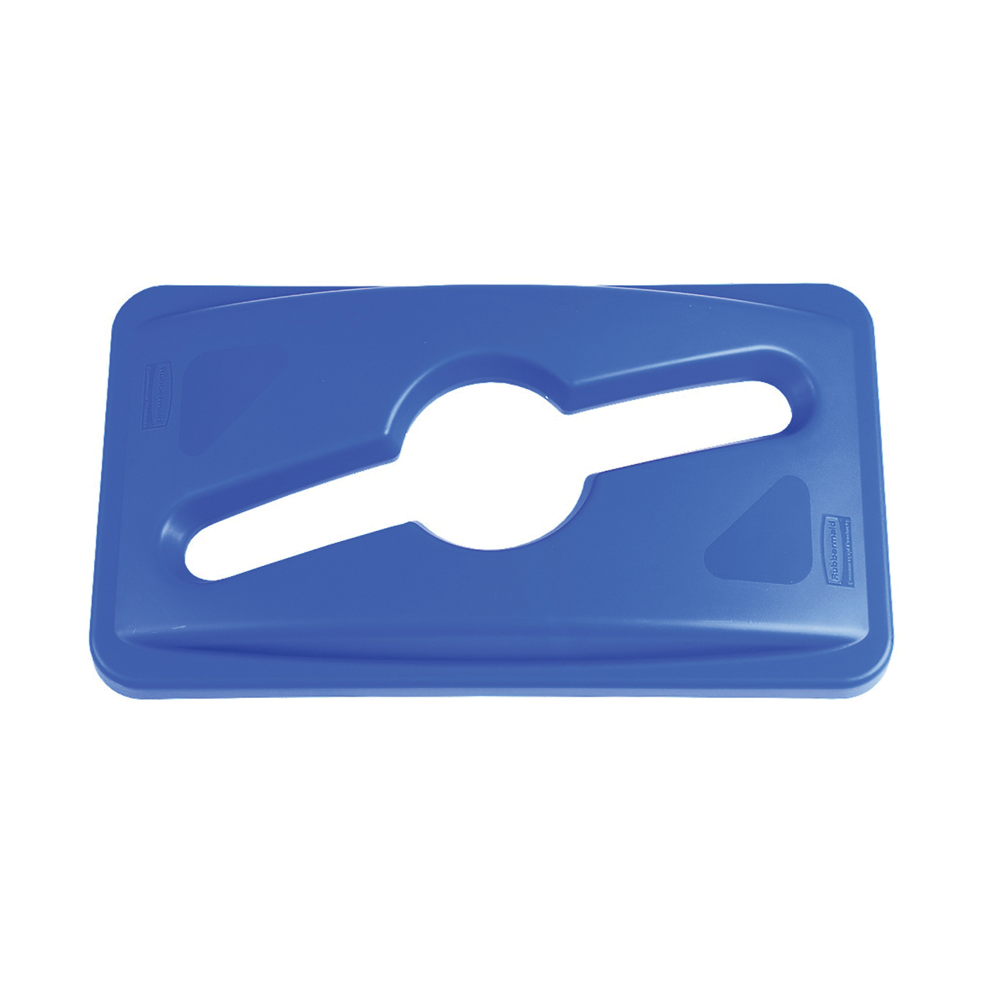 Slim Jim 1788372 Recycling Lid, Polypropylene, Blue, For: 3540, 3541 and 3554 16 gal, 23 gal Containers