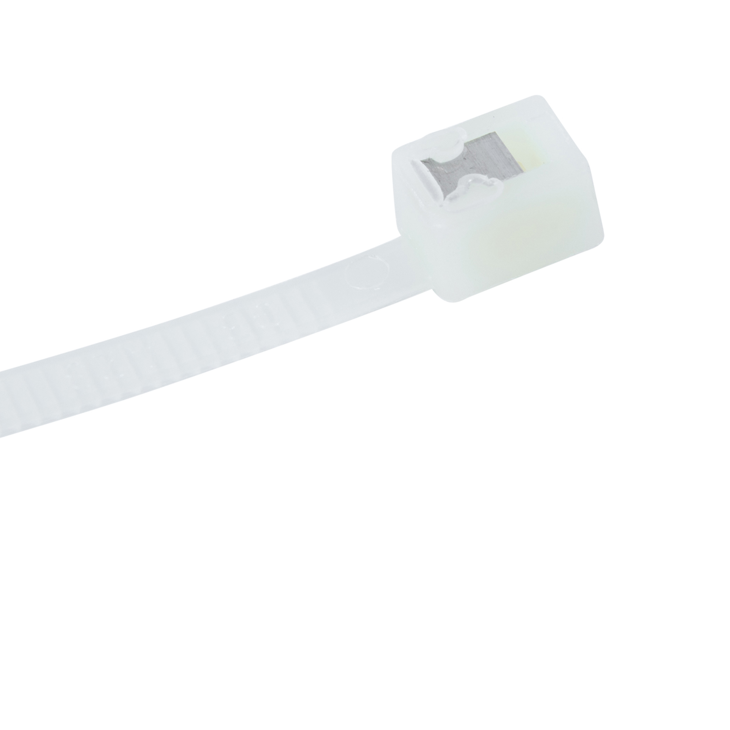 45-311SC Cable Tie, 3 in Max Bundle Dia, Double-Lock Locking, Nylon, Natural