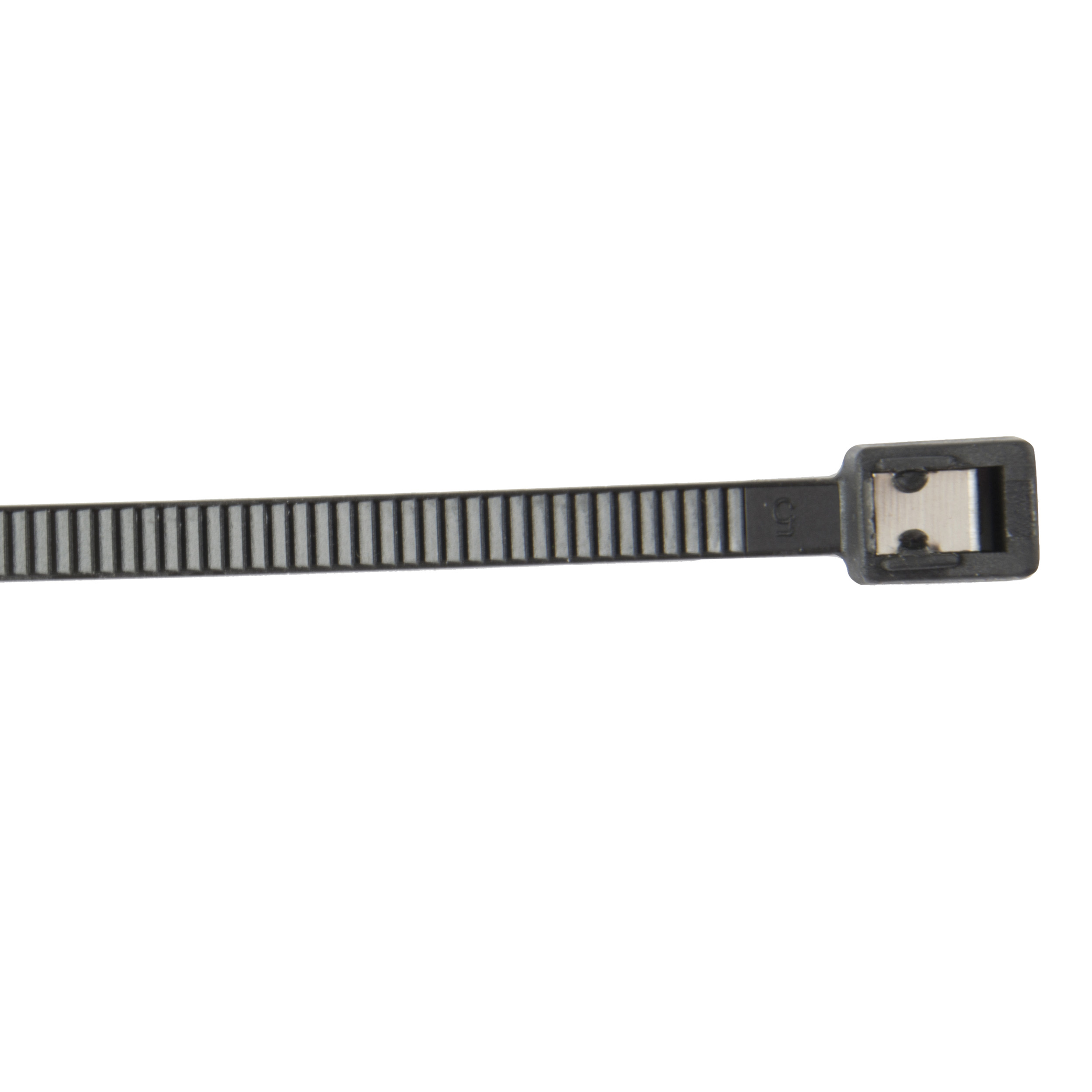 45-314UVBSC Cable Tie, 4 in Max Bundle Dia, Double-Lock Locking, Nylon, UV Black