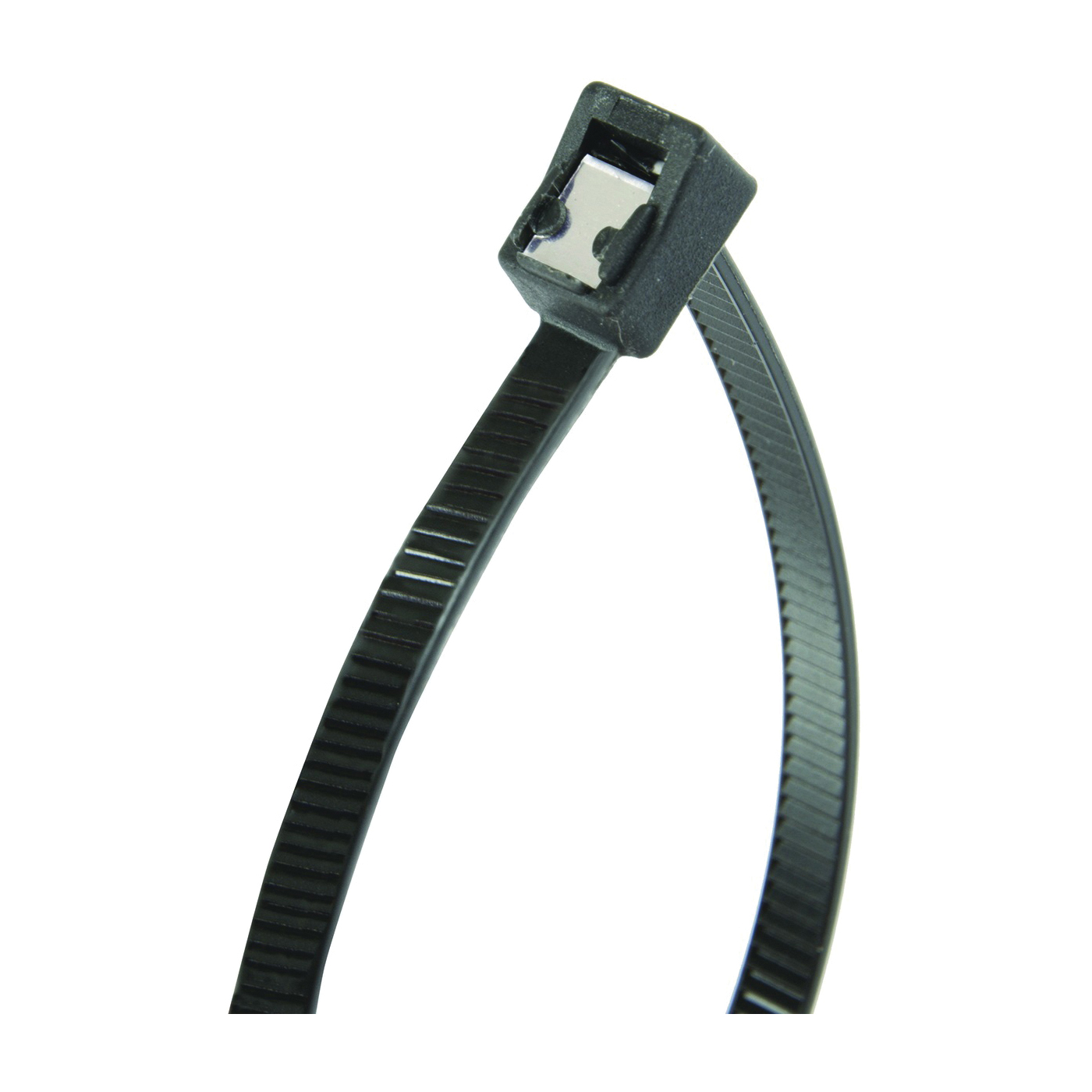 46-308UVBSC Cable Tie, 2 in Max Bundle Dia, Double-Lock Locking, 6/6 Nylon, Black