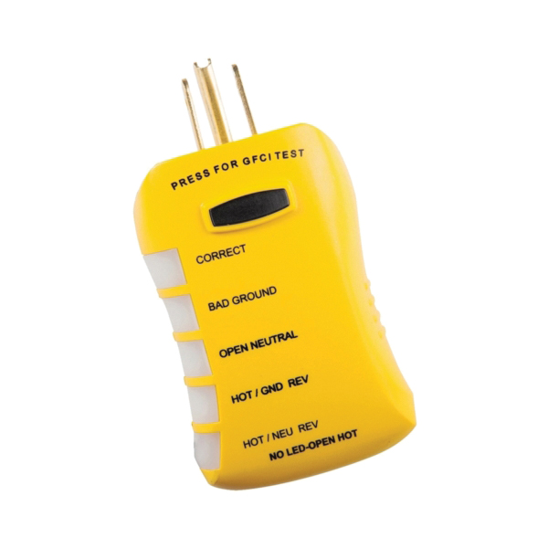 HGT6520 Circuit Analyzer Tester, Yellow