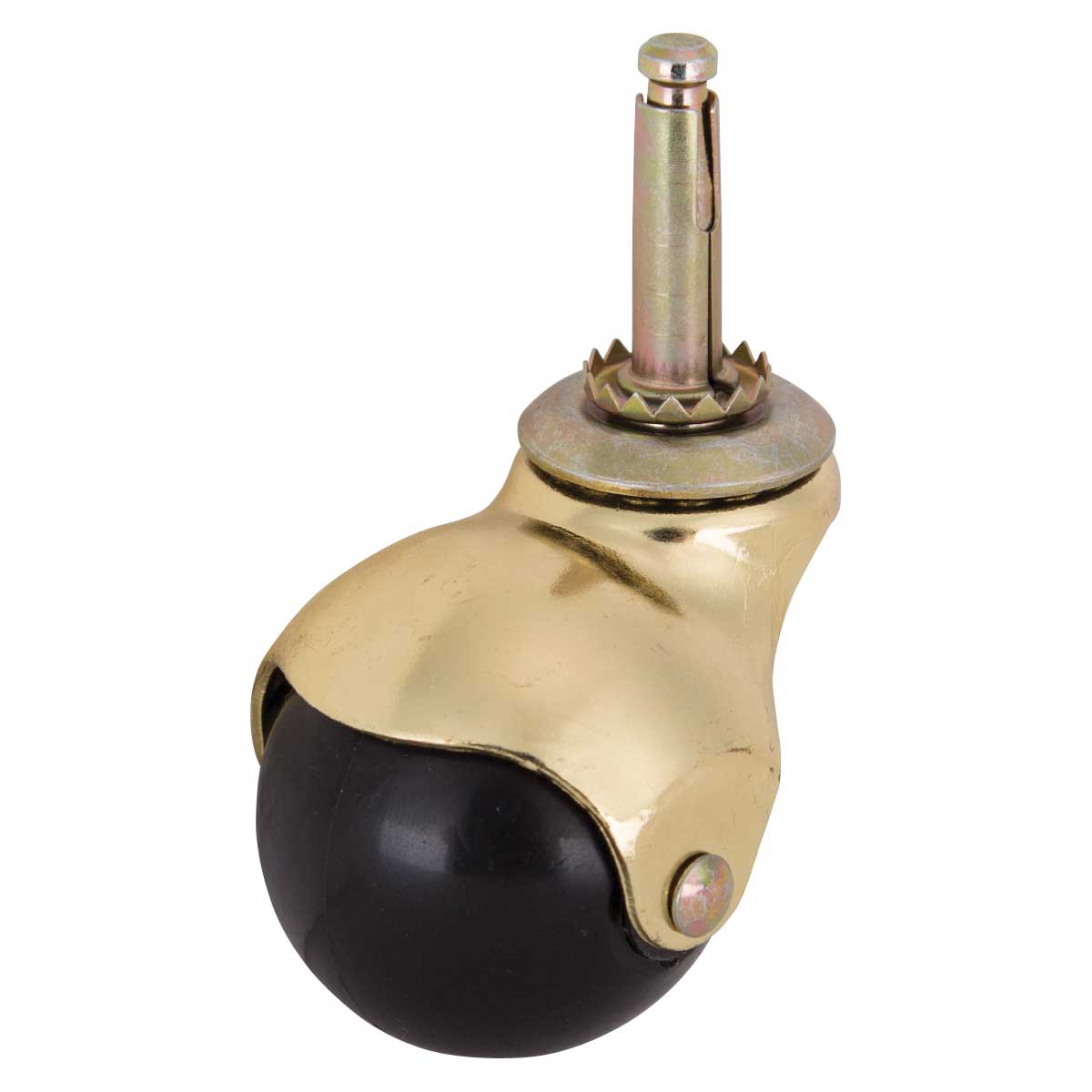 JC-E04-PS Caster, 2 in Dia Wheel, 2 in W Wheel, Black, 80 lb, Steel Housing Material