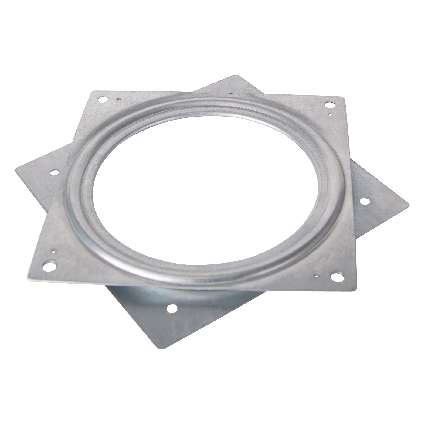 JC-L02-PS Lazy Susan Turntable, 500 lb, Steel Shelf, Silver, Zinc