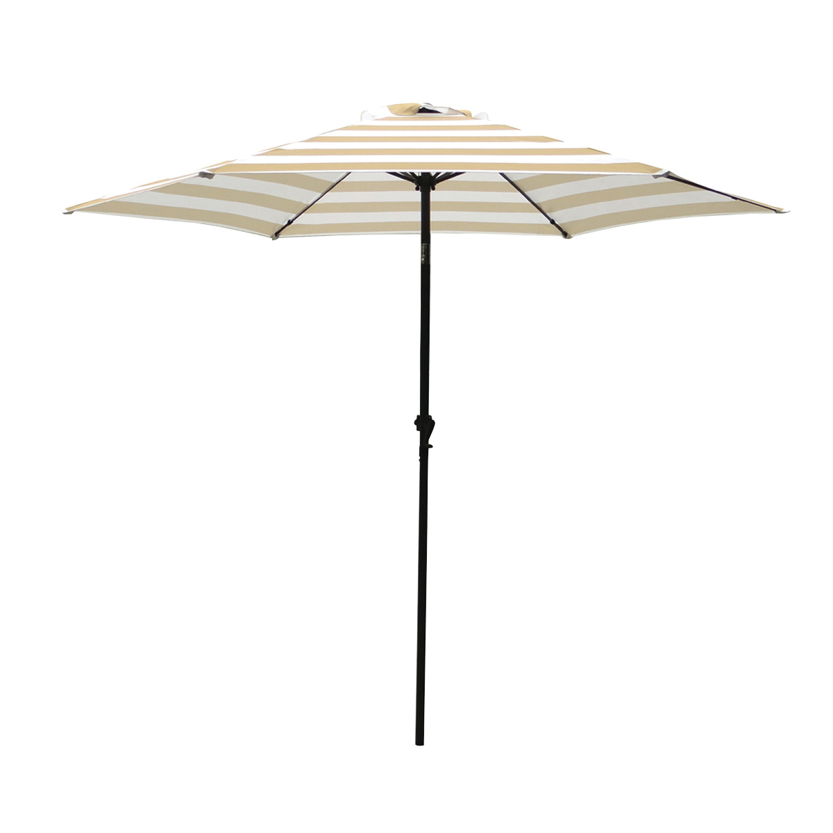 Seasonal Trends UM90BKOBD04/WT Umbrella, 8.2 ft H, 8.9 ft W Canopy, 8.9 ft L Canopy, Round Canopy, Steel Frame - 1