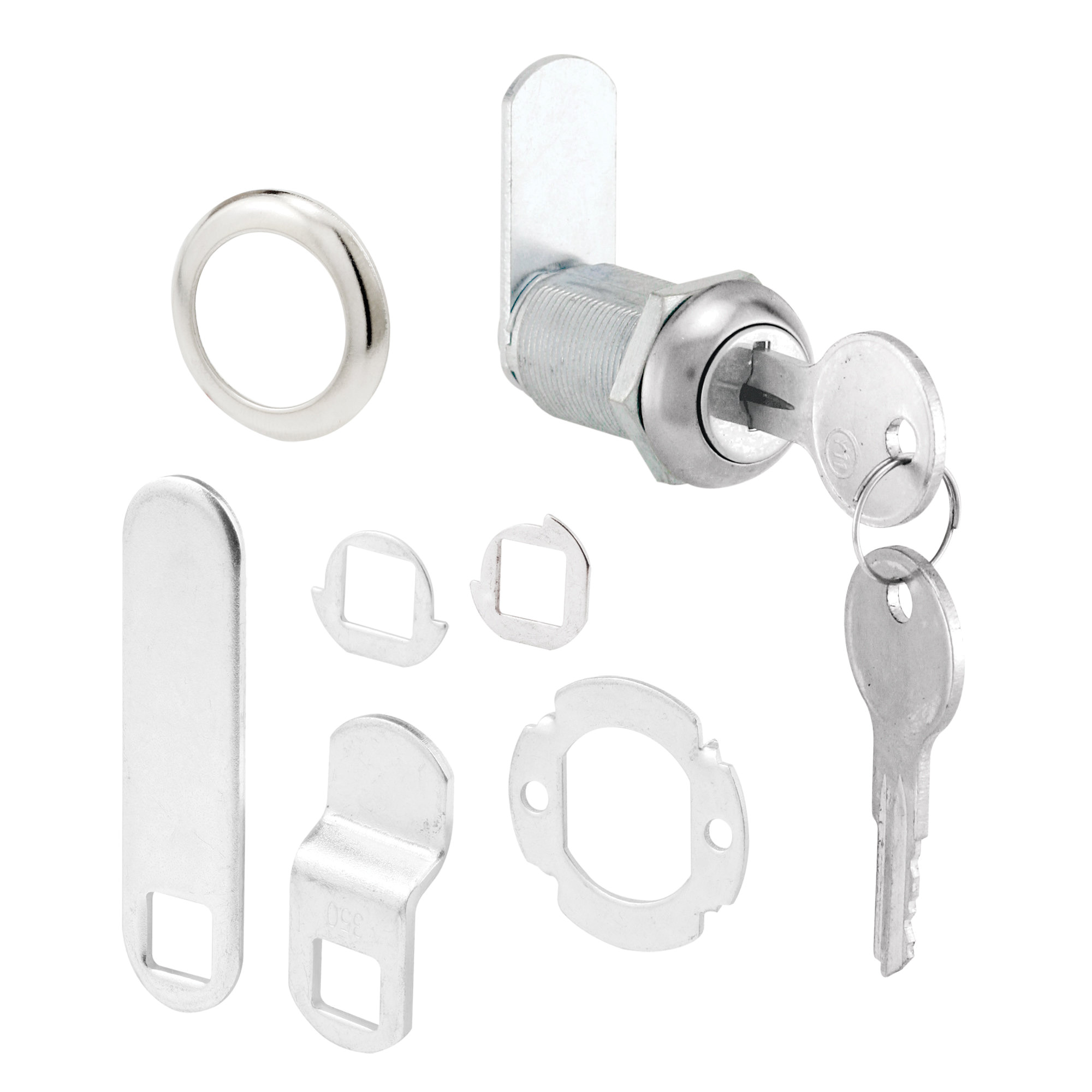 U 9945 Cabinet and Drawer Lock, Keyed Lock, Y13 Yale Keyway, Stainless Steel, Chrome-Plated