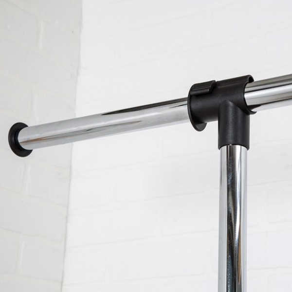 Honey-Can-Do GAR-01767 Expandable Garment Rack, 60 in W, 73 in H, Steel, Black - 4