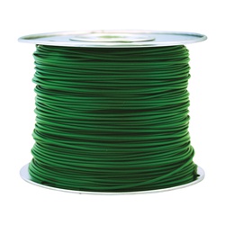 56421923 Primary Wire, 14 AWG Wire, 1-Conductor, 60 VDC, Copper Conductor, Green Sheath, 100 ft L