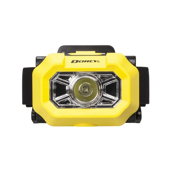 Dorcy 41-0094 Intrinsically Safe Headlight, AAA Battery, Alkaline Battery, LED Lamp, 180 Lumens, Yellow - 2
