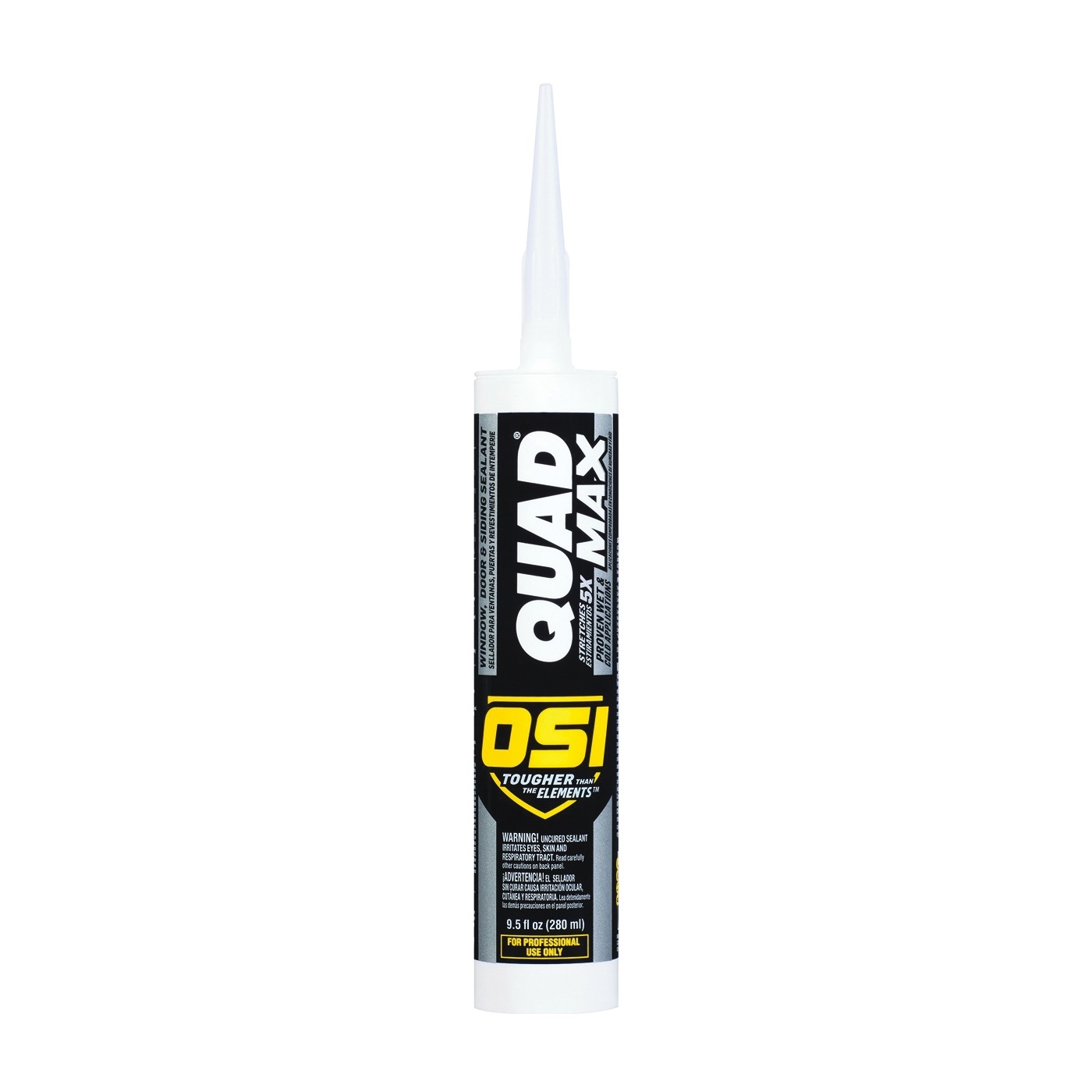 QUAD MAX 1868690 Sealant, Bronze, -14 to 158 deg F, 9.5 oz Cartridge