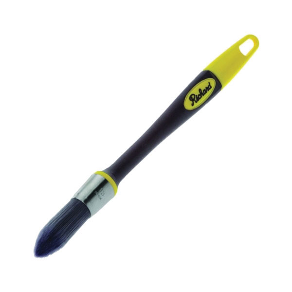 13418 Trim Brush, 3/4 in W, Polyester Bristle, Soft-Grip Handle