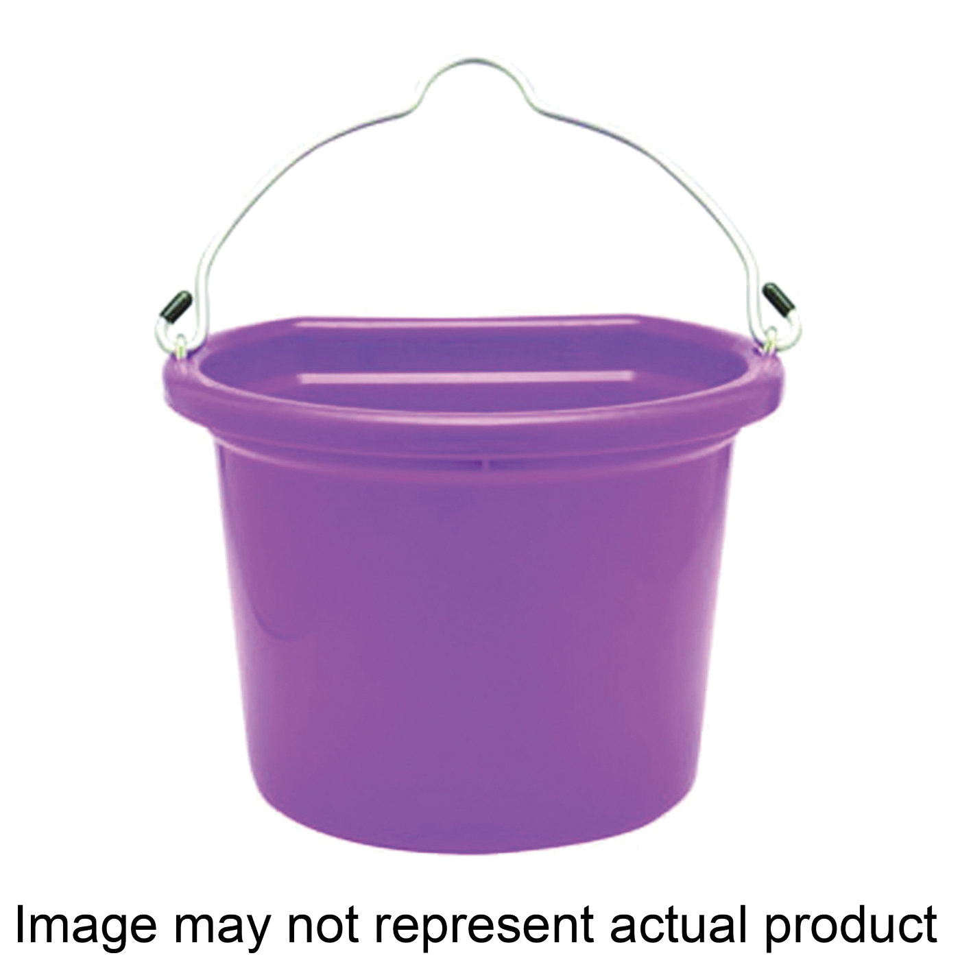 1301812 Bucket, 8 qt Volume, Polyethylene/Rubber, Hot Pink