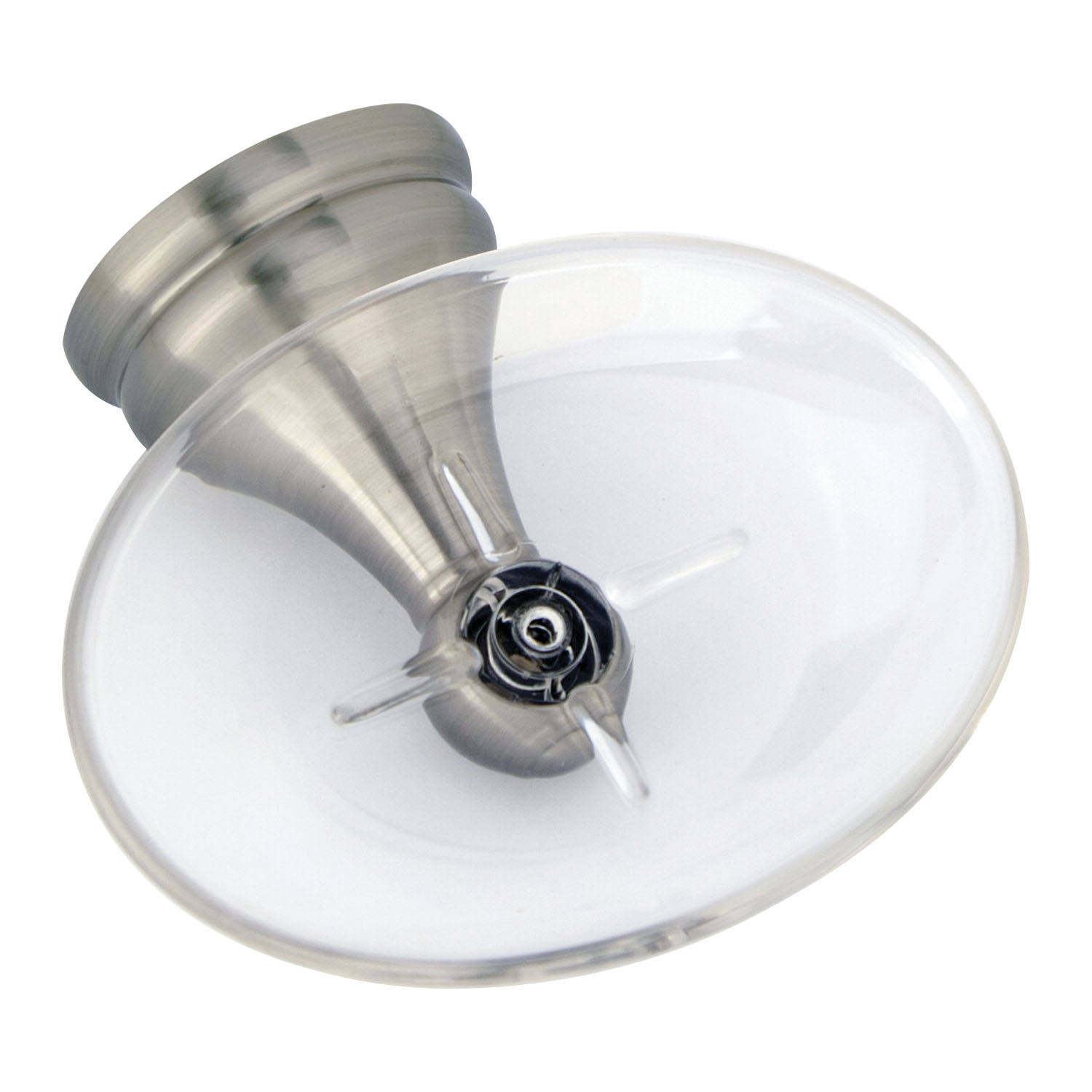 L5059P-13B-10-3L Soap Dish, Wall, Acrylic/Zinc, Brushed Nickel Finish