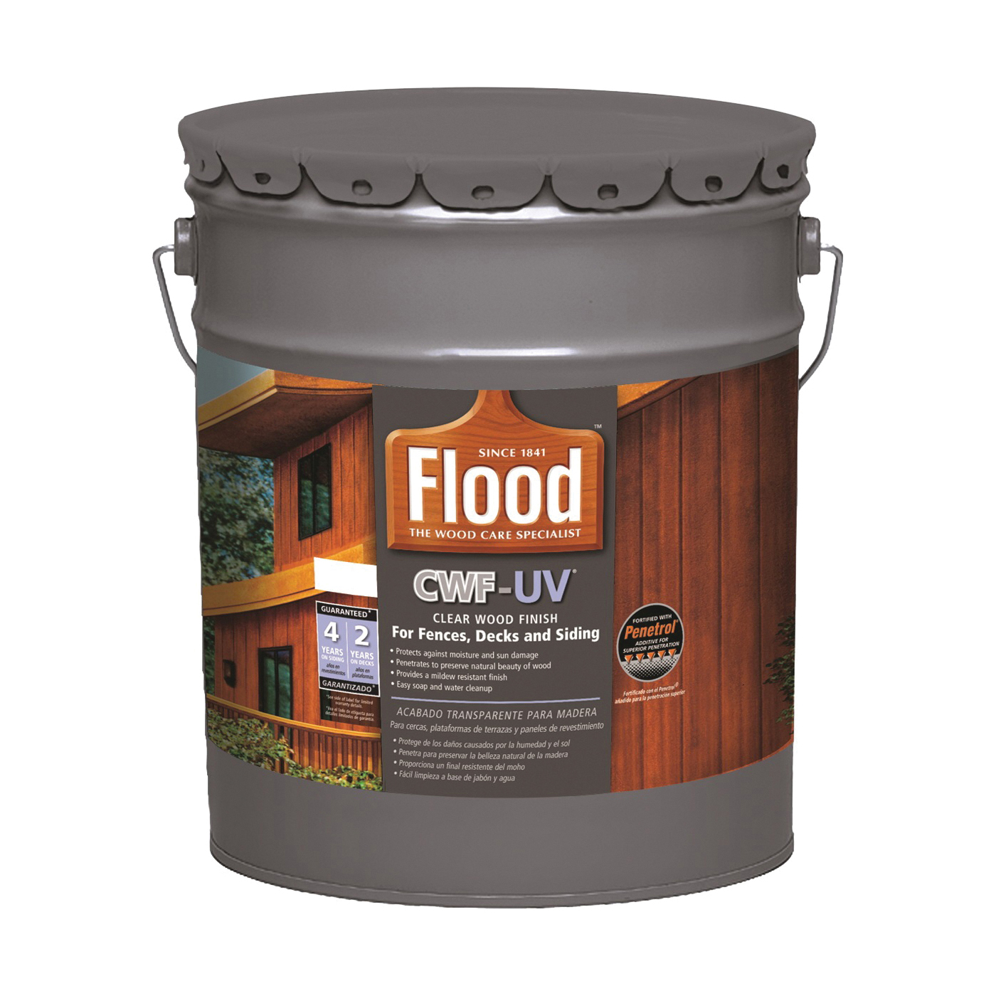 FLD520-05 Wood Finish, Clear, Cedar, 5 gal