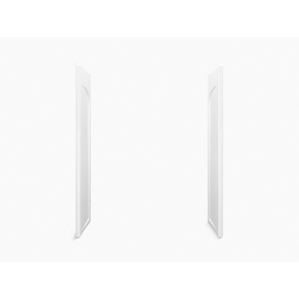 Ensemble 72175100-0 Shower End Wall Set, 71-1/4 in L, 30 in W, Vikrell, High-Gloss, Alcove Installation, White