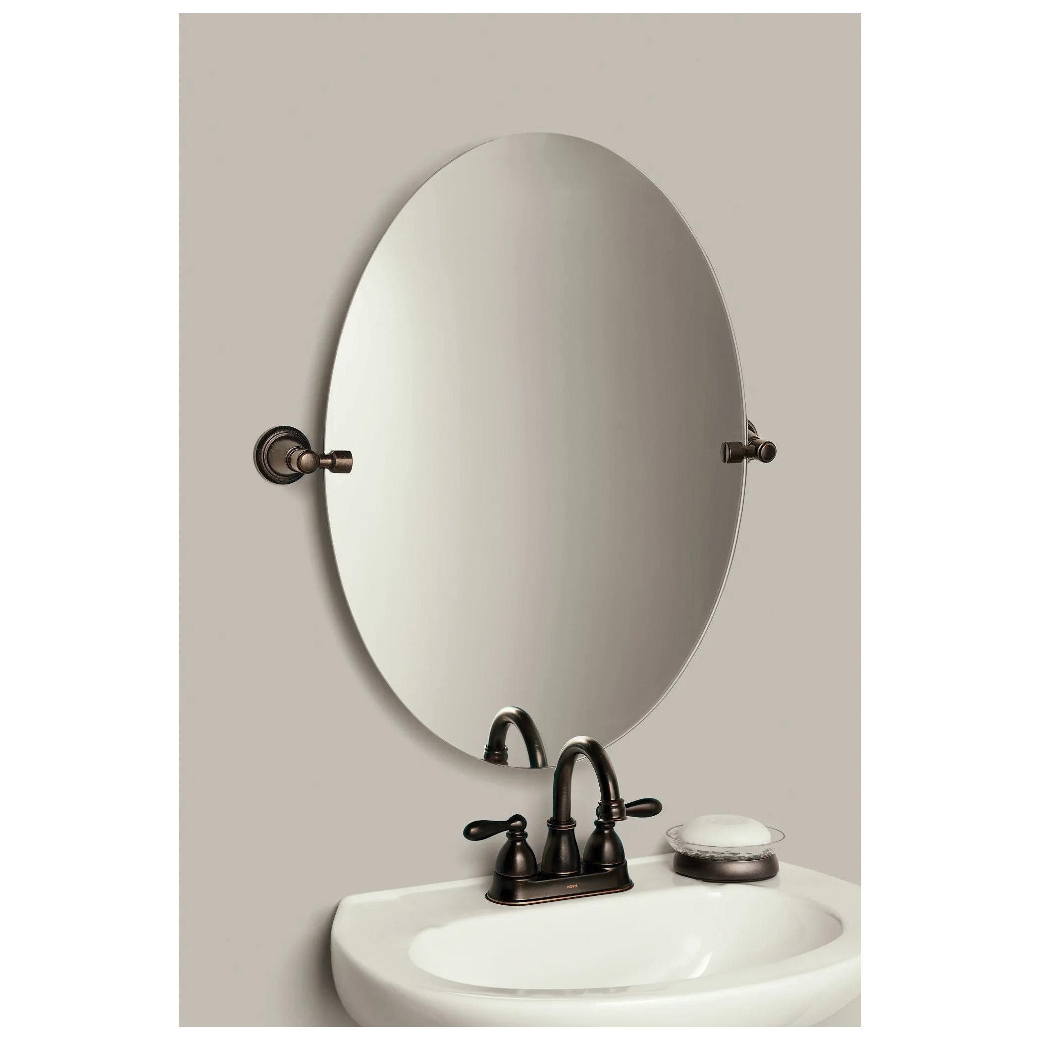 Moen Caldwell Series WS84667BRB Bathroom Faucet, 1.2 gpm, 2 -Faucet Handle, 3 -Faucet Hole, Metal, Mediterranean Bronze - 2