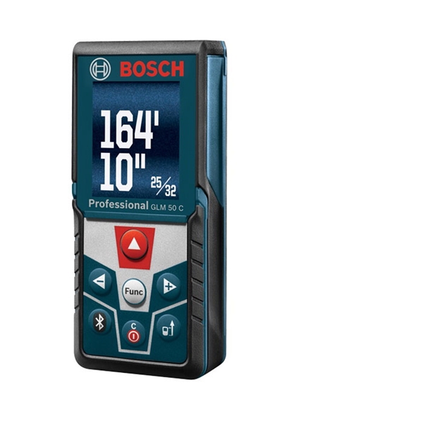 Bosch GLM50C Laser Measurer, 165 ft, Upgraded Backlit Color Display