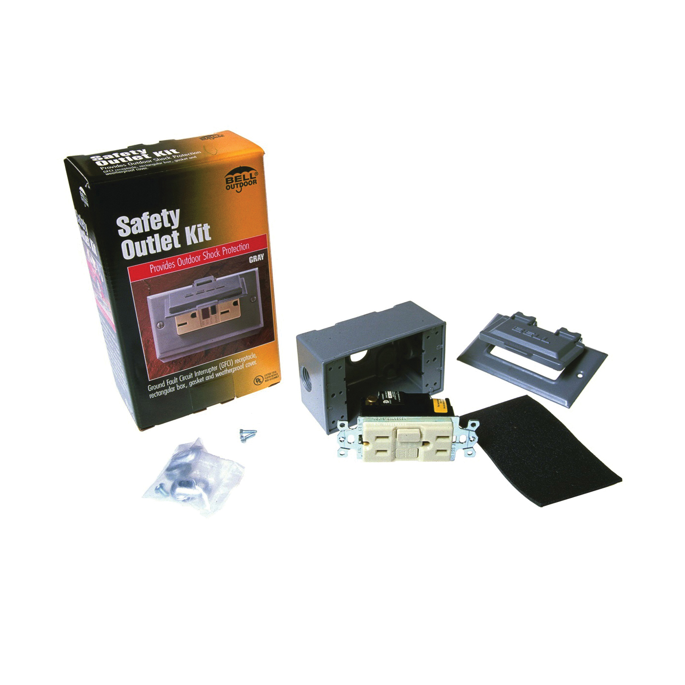 Hubbell 5874-5S Cover Kit, 3-9/64 in L, 7 in W, Gray, Plastic, Powder-Coated