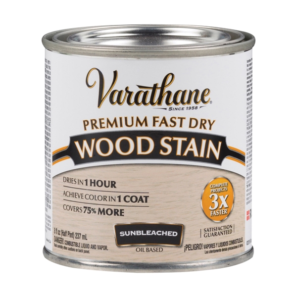 262030 Wood Stain, Translucent, Sun Bleached, Liquid, 0.5 pt, Can