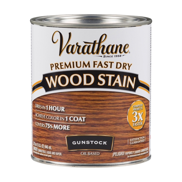 262007 Wood Stain, Translucent, Gunstock, Liquid, 1 qt, Can