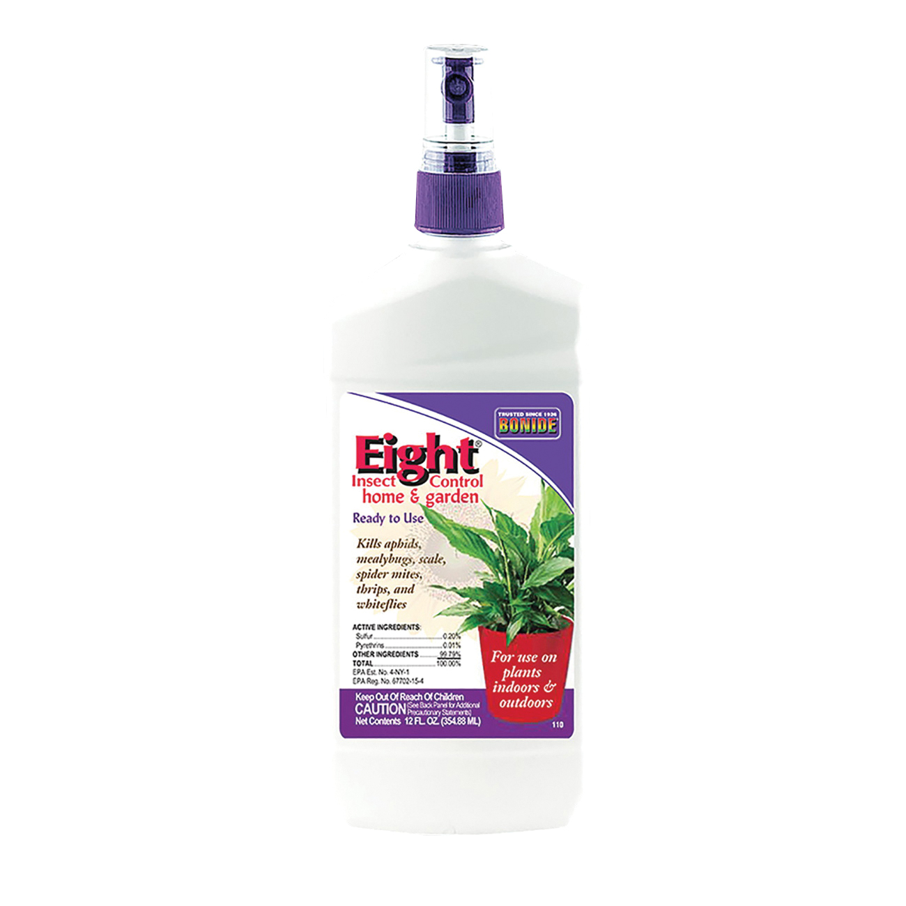 Eight 110 Insect and Disease Killer, Liquid, Spray Application, 12 oz