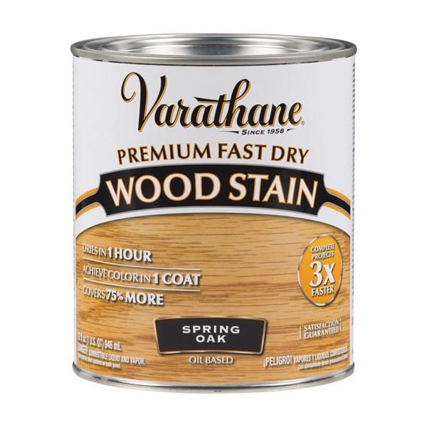 262004 Wood Stain, Translucent, Spring Oak, Liquid, 1 qt, Can