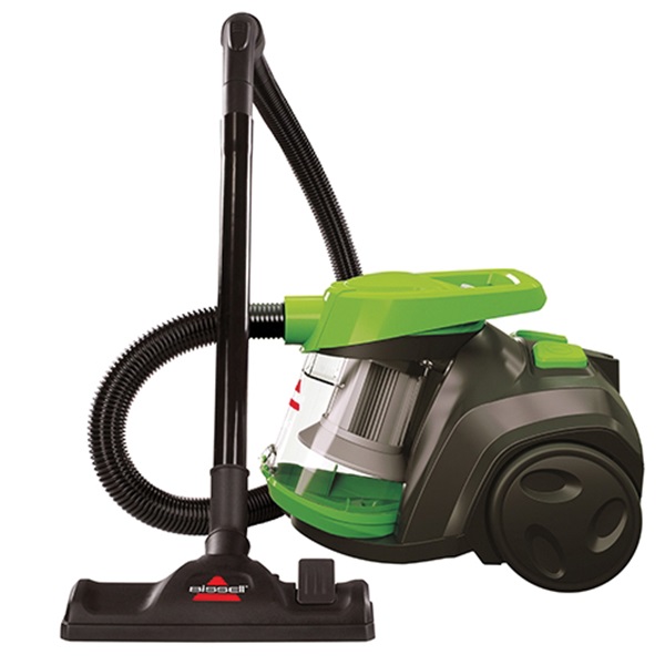 BISSELL 1665 Canister Vacuum, 2 L Vacuum, 3-Stage Filter, 15 ft L Cord, Black/Citrus Lime Housing - 2