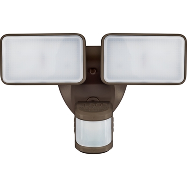 HZ-5867-BZ Motion Activated Security Light, 120 V, 2-Lamp, LED Lamp, 1600 Lumens