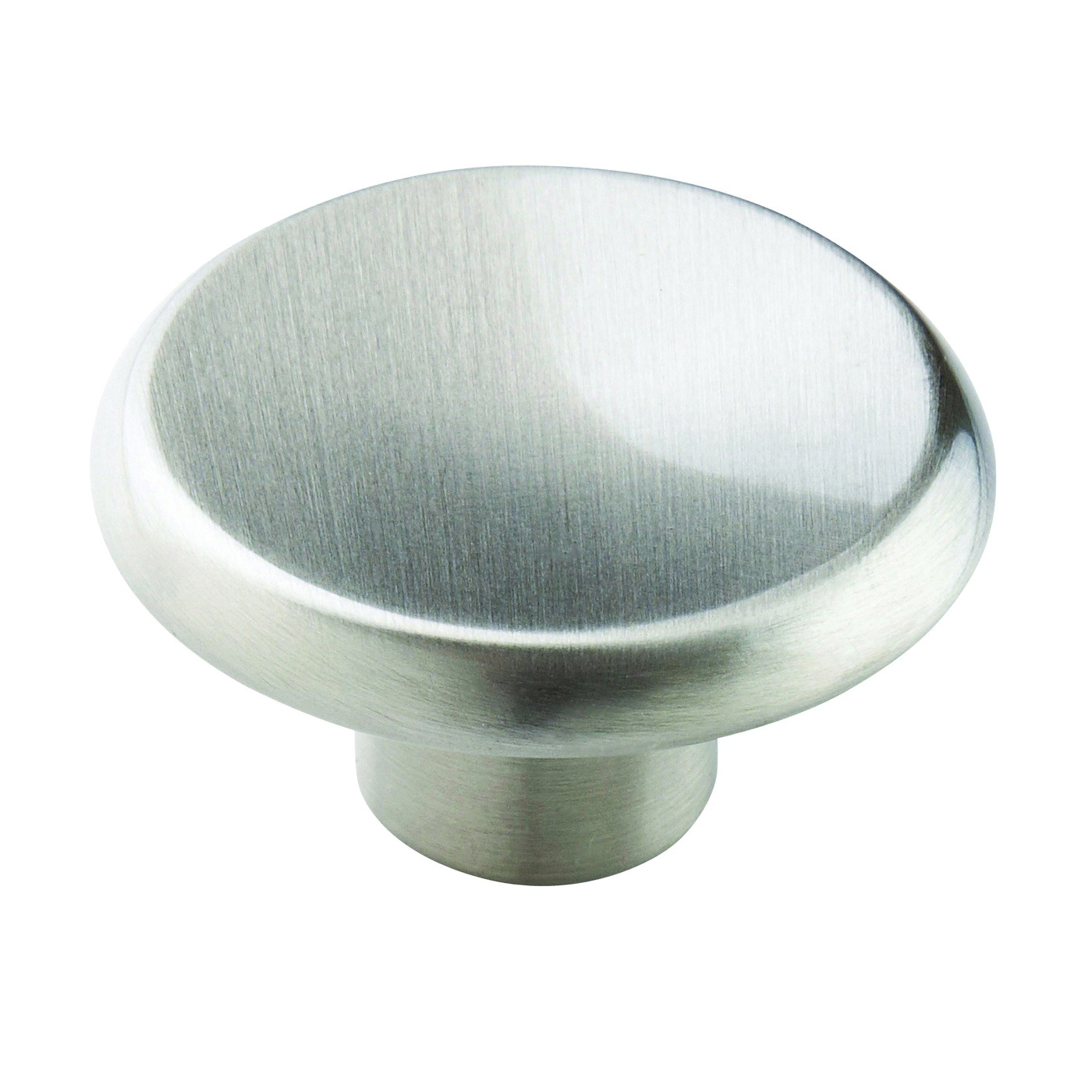 1887678 Cabinet Knob, 3/4 in Projection, Zinc, Satin Nickel
