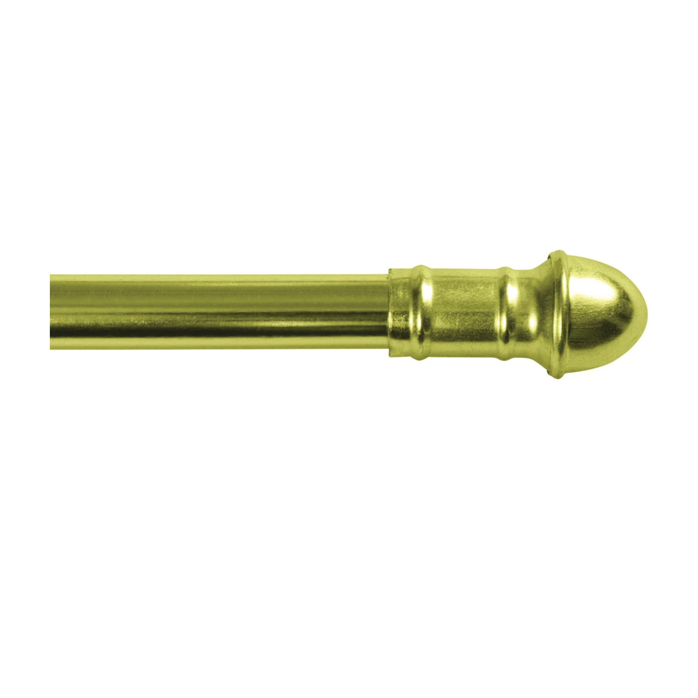 KN386/3 Cafe Rod, 7/16 in Dia, 28 to 48 in L, Brass