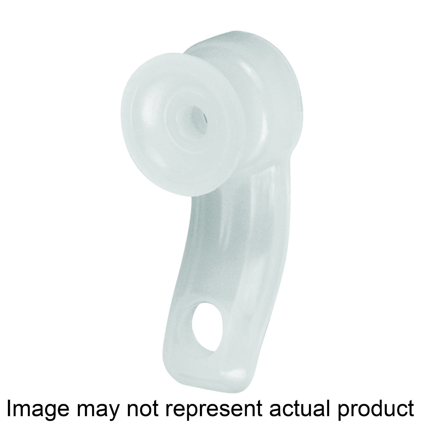 KN1865 Traverse Rod Carrier, Plastic Carrier, Plastic, White