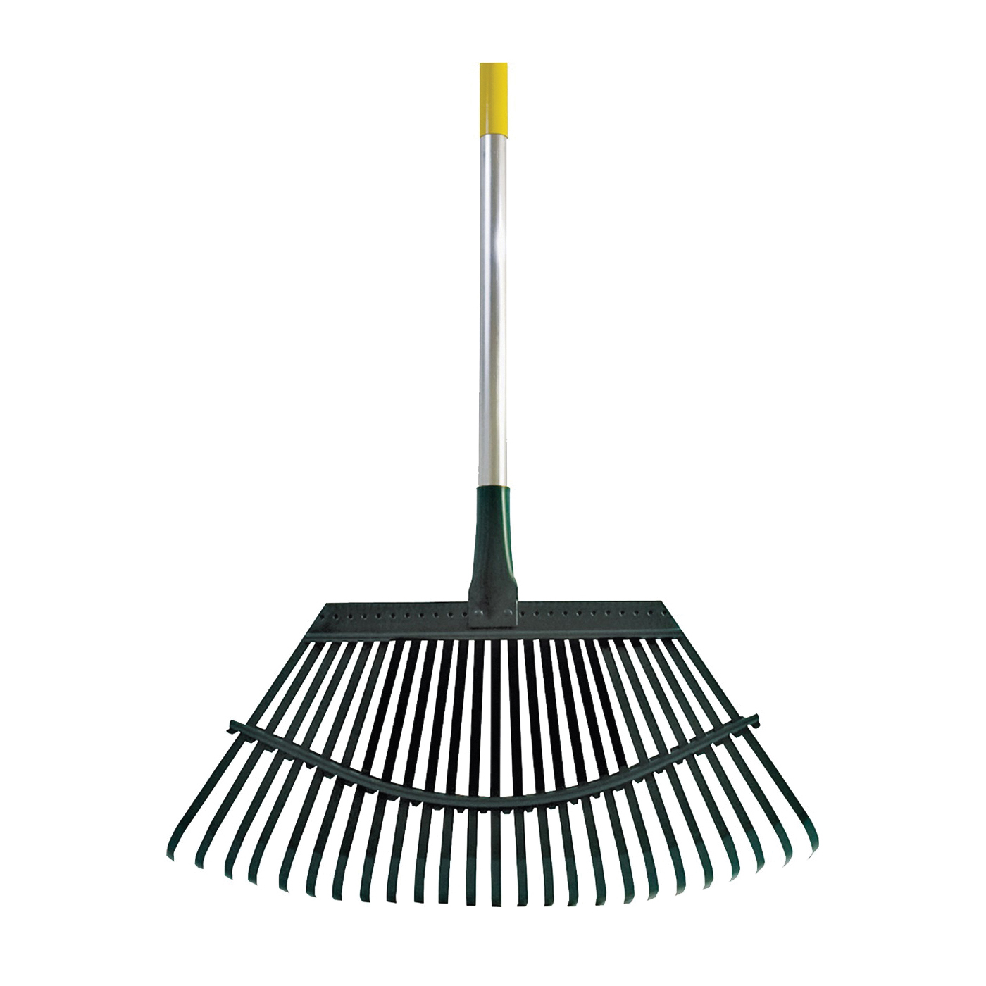 1A Lawn Rake, Steel Tine, 19 in W Tine, 25-Tine, Aluminum Handle, 48 in L Handle
