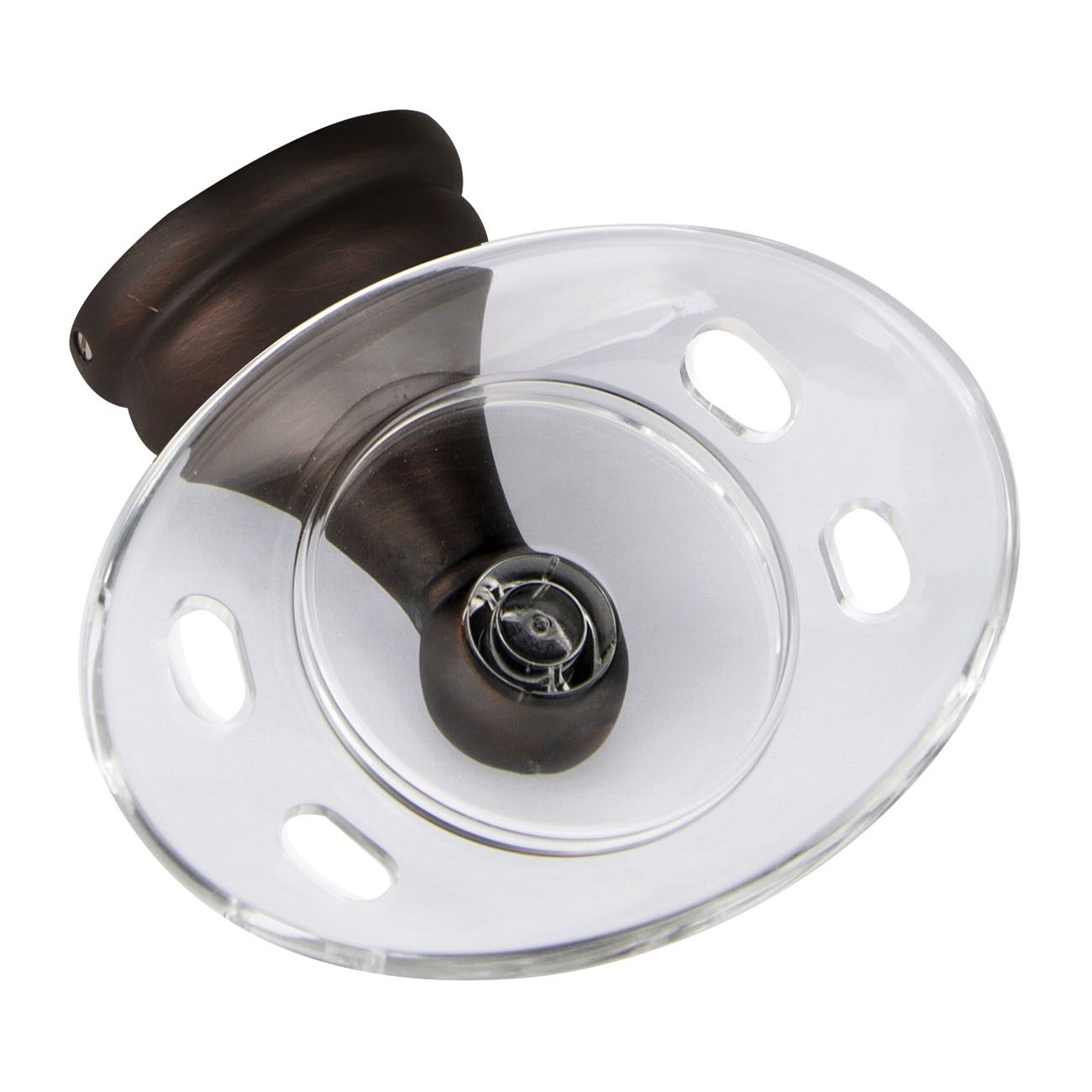 L5057P-50-10-3L Toothbrush/Tumbler Holder, Acrylic/Zinc, Oil-Rubbed Bronze, Wall