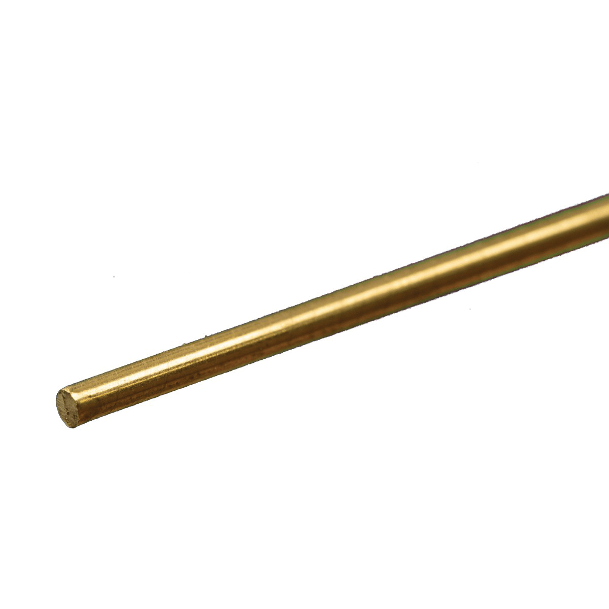 8163 Decorative Metal Rod, 3/32 in Dia, 12 in L, 260 Brass, 260 Grade