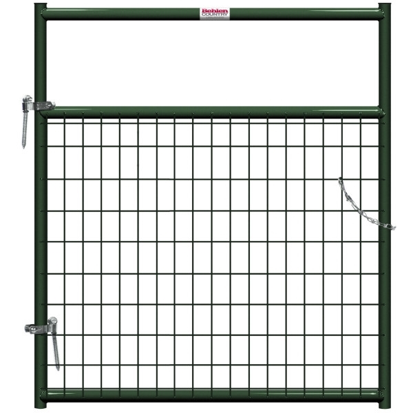 Behlen Country 40132042 Wire-Filled Gate, 48 in W Gate, 50 in H Gate, 6 ga Mesh Wire, 2 x 4 in Mesh, Green