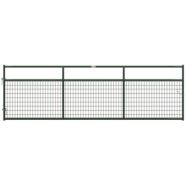 Behlen Country 40132142 Wire-Filled Gate, 168 in W Gate, 50 in H Gate, 6 ga Mesh Wire, 2 x 4 in Mesh, Green