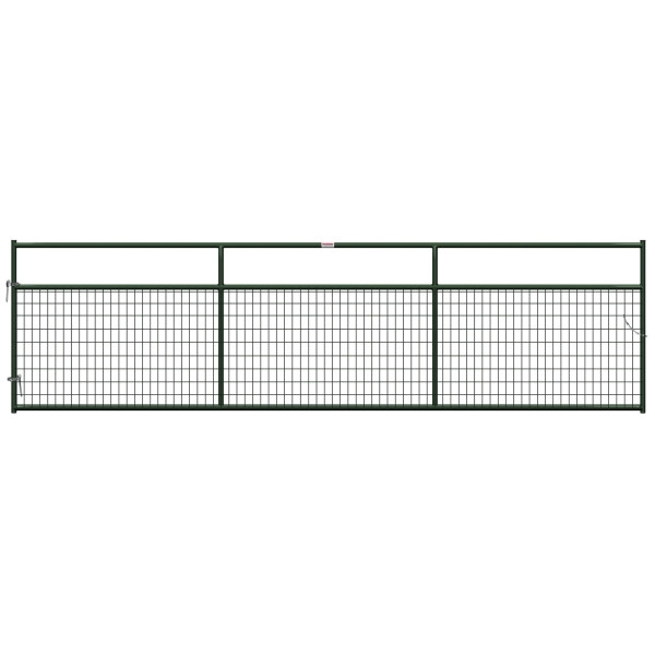 Behlen Country 40132162 Wire-Filled Gate, 192 in W Gate, 50 in H Gate, 6 ga Mesh Wire, 2 x 4 in Mesh, Green