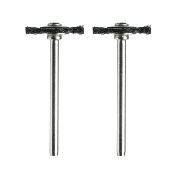 403-02 Brush, 3/4 in Dia, 1/8 in Arbor/Shank, Straight Bristle, Nylon Bristle